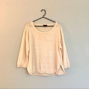 J Crew Linen Sweater